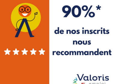 taux de recommandation inscrits Valoris emploi 2020